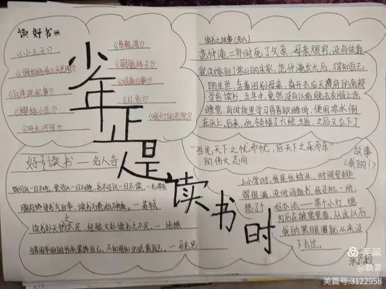 少年正是读书时 ——2021级13班